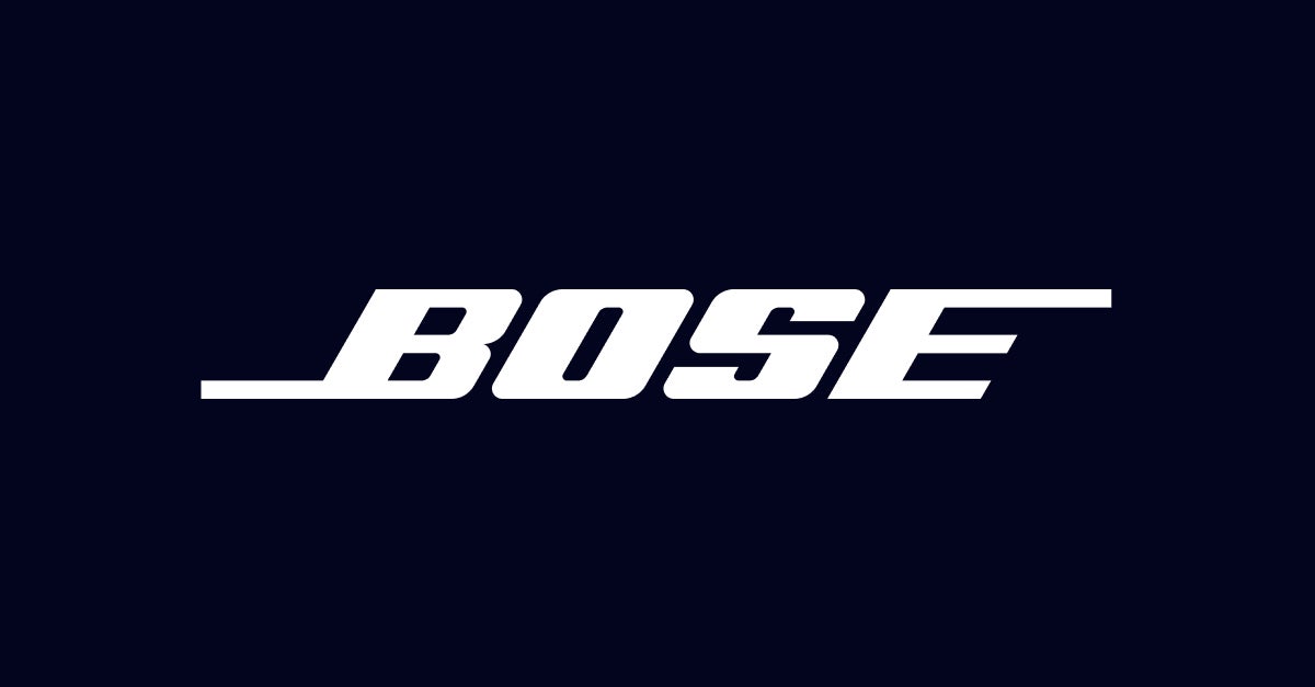 bose logo on black background